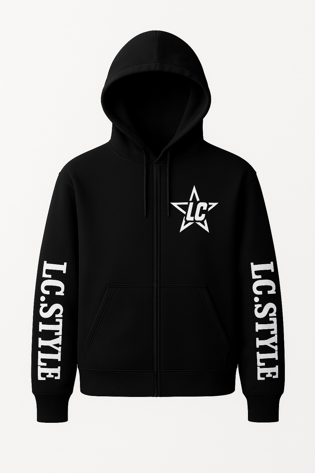 Black LC. Style Hoodie - Zipped
